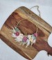 Preview: Trockenblumenkranz Pastell Rosa Velvet Bloom 15cm